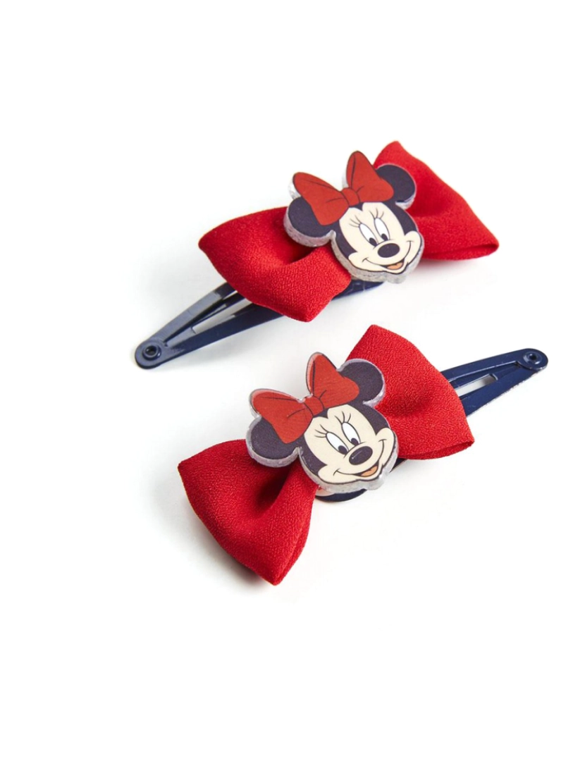 imagem de Ganchos para o Cabelo Minnie Mouse 2 Unidades Vermelho Laço1