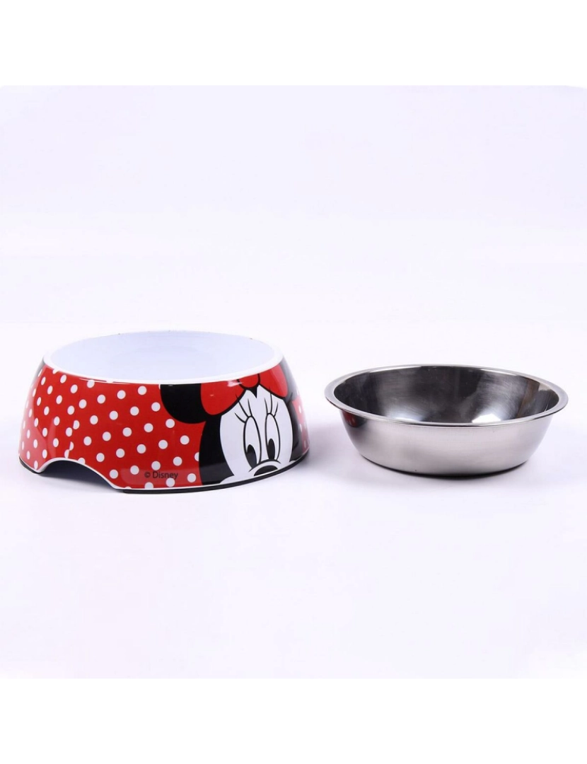 imagem de Comedouro para Cão Minnie Mouse Vermelho Melamina 180 ml Preto Metal5