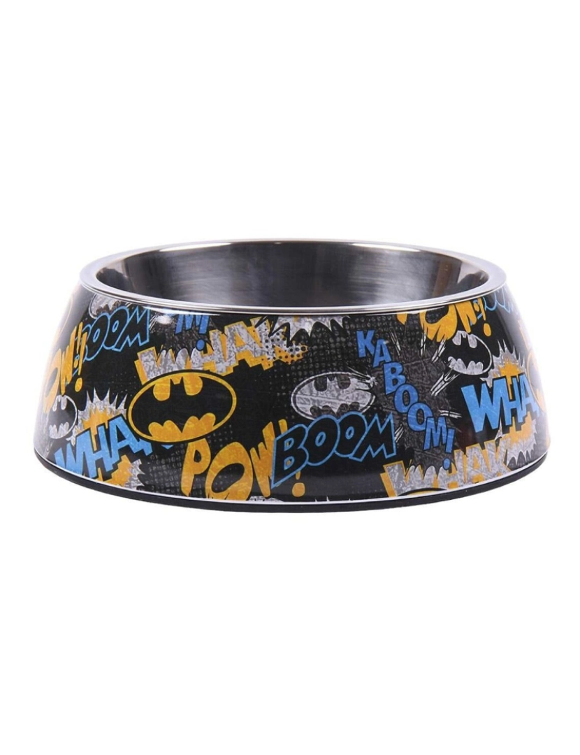 Batman - Comedouro para Cão Batman Melamina 180 ml Preto Metal