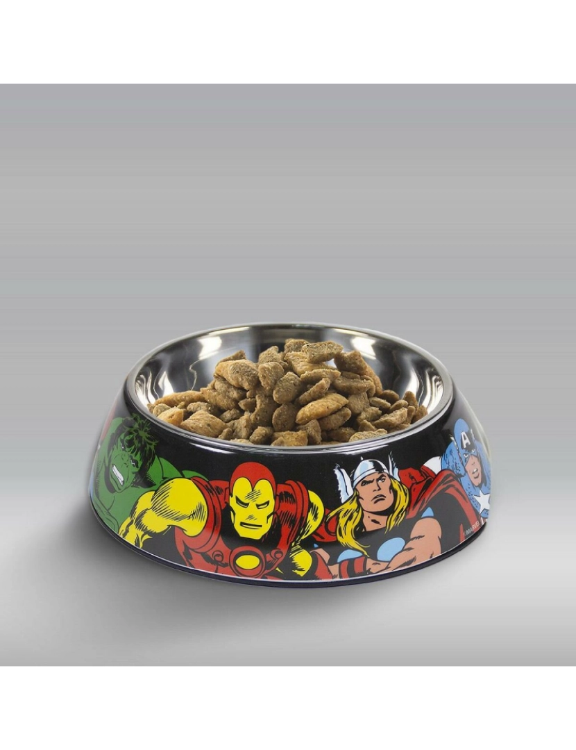 imagem de Comedouro para Cão Marvel 760 ml Melamina Vermelho Metal2