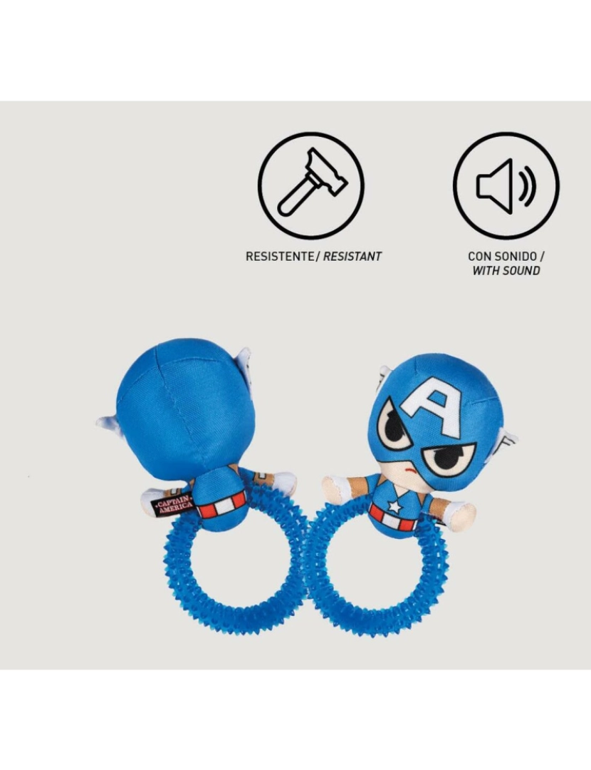 imagem de Brinquedo para cães The Avengers   Azul 100 % poliéster2