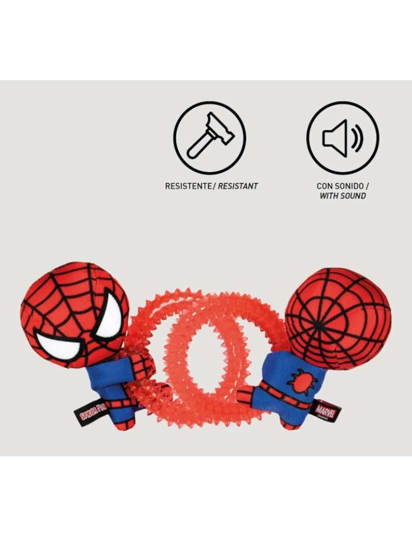 imagem de Brinquedo para cães Spiderman   Vermelho 100 % poliéster3