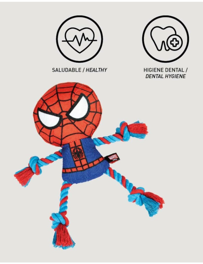 imagem de Brinquedo para cães Spiderman Vermelho 100 % poliéster4