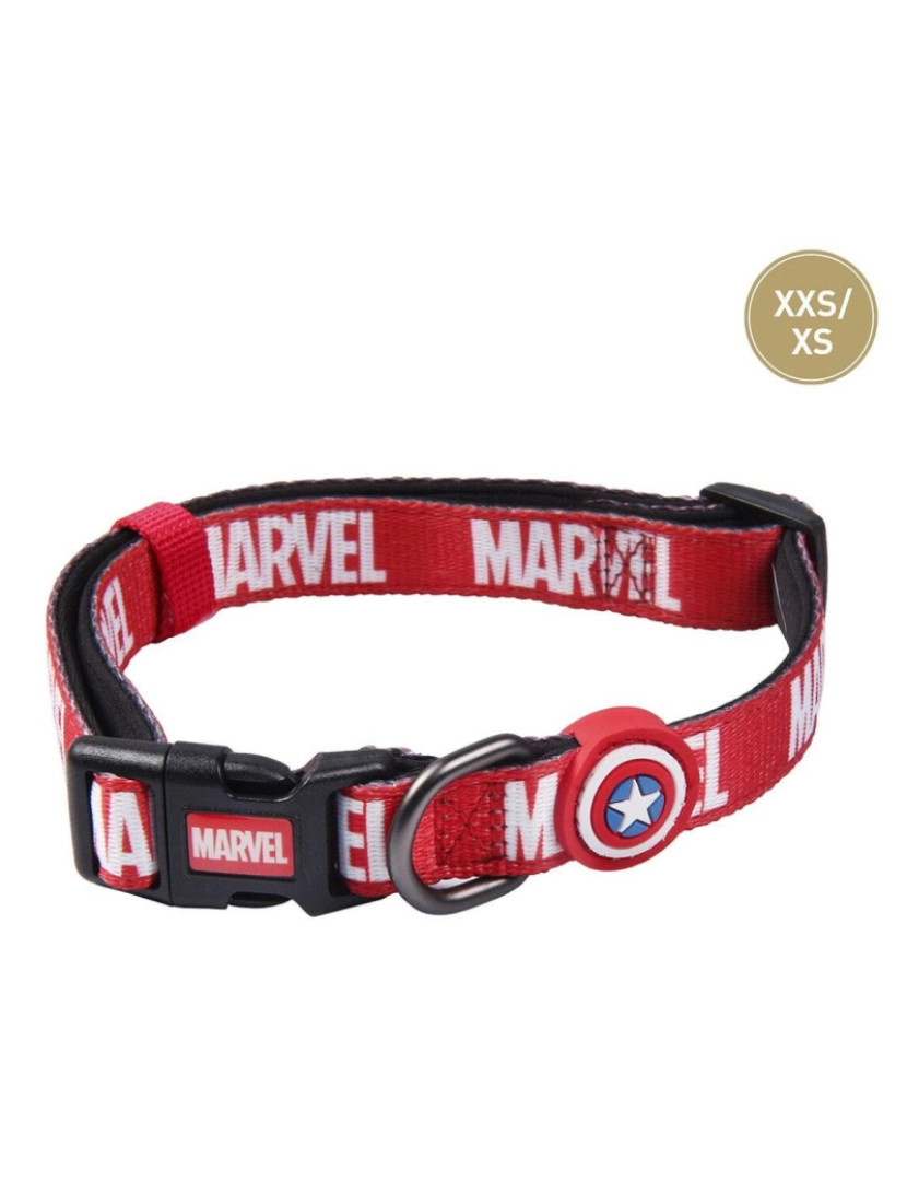 imagem de Coleira para Cães Marvel XXS/XS Vermelho3