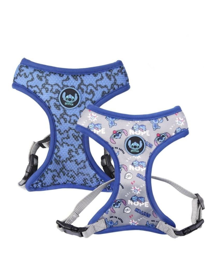 Stitch - Arnês para Cães Stitch XS/S Azul escuro