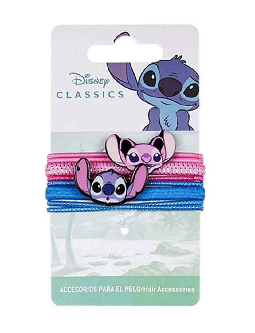Lilo & Stitch - Elásticos para Cabelo Stitch 8 Peças Multicolor