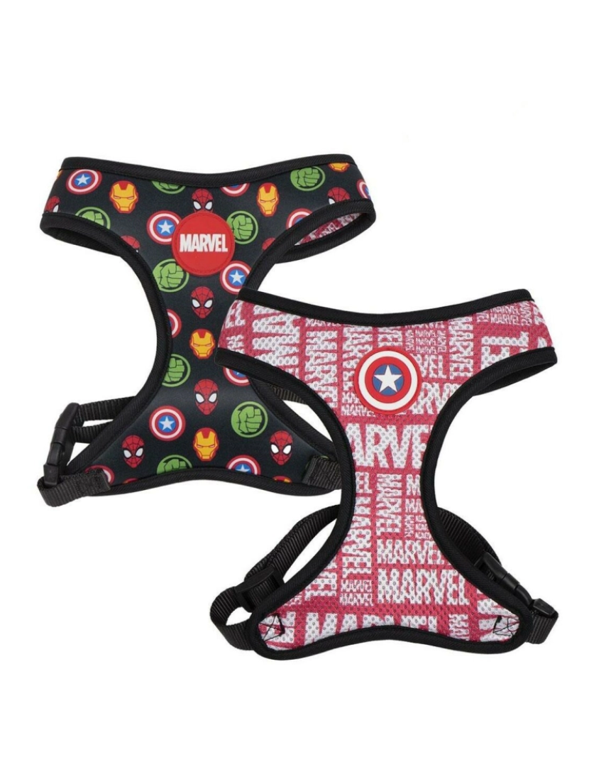 Marvel - Arnês para Cães Marvel Reversível S/M Vermelho