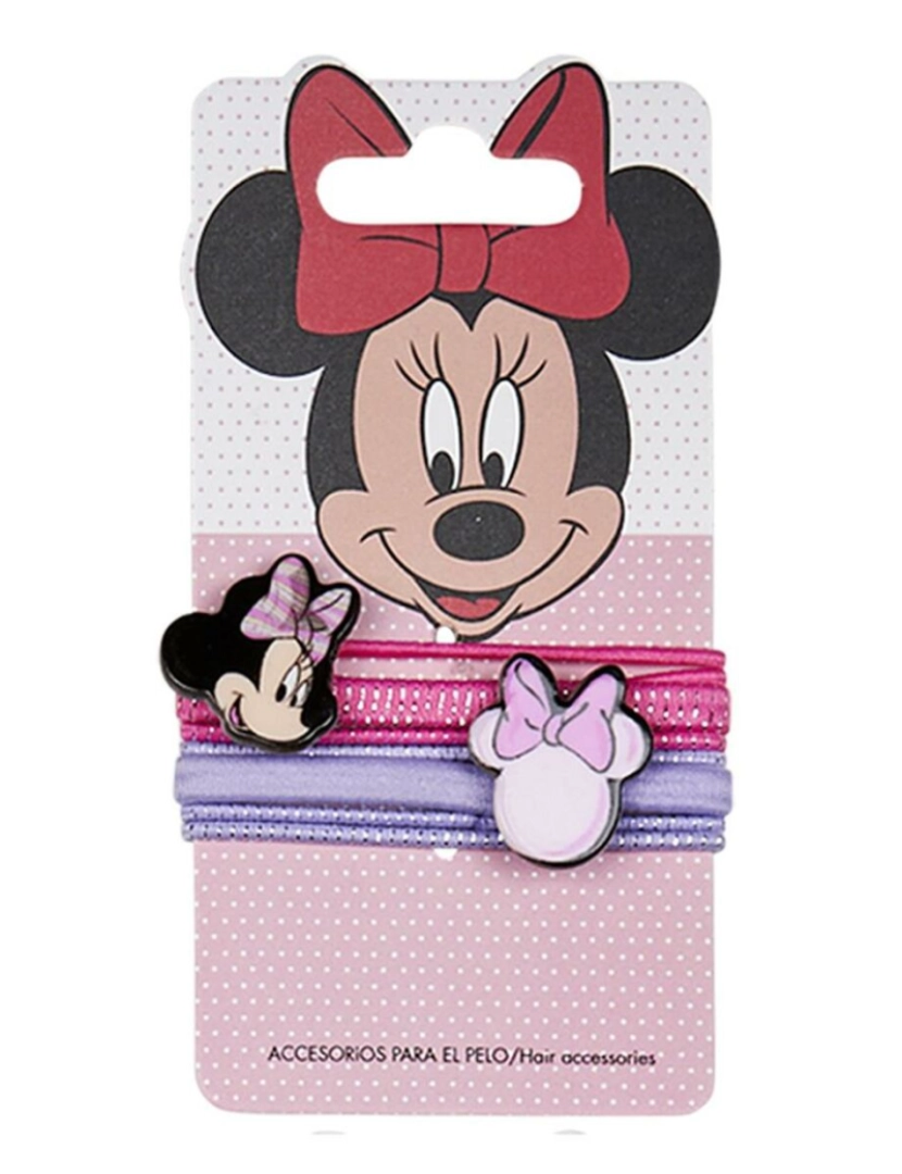 Minnie Mouse - Elásticos para Cabelo Minnie Mouse 8 Peças Multicolor
