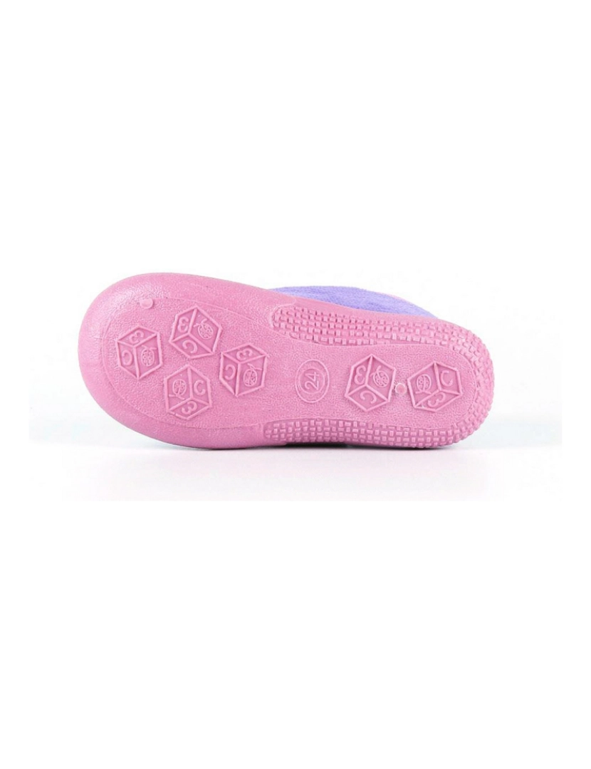 imagem de Pantufas Para Crianças 3D Peppa Pig Roxo Cor de Rosa3