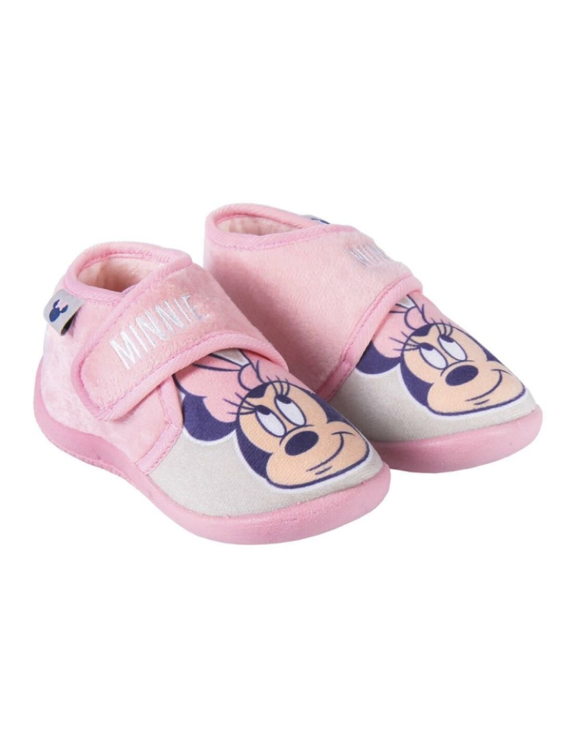 Minnie Mouse - Chinelos de casa Minnie Mouse Velcro Cor de Rosa