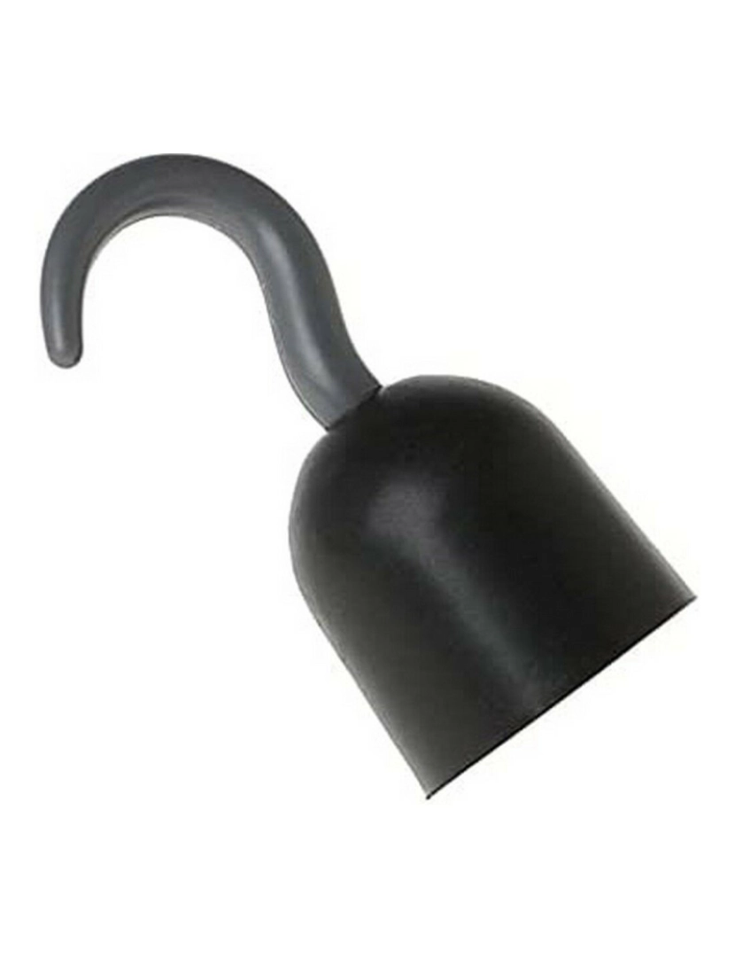 Bigbuy Carnival - Acessório para Fantasia Hook Gancho 21 cm Pirata Preto