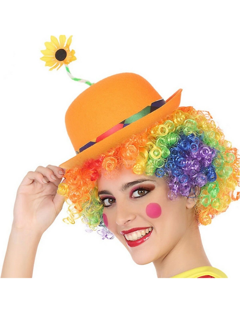 Bigbuy Carnival - Chapéu de Palhaço Laranja