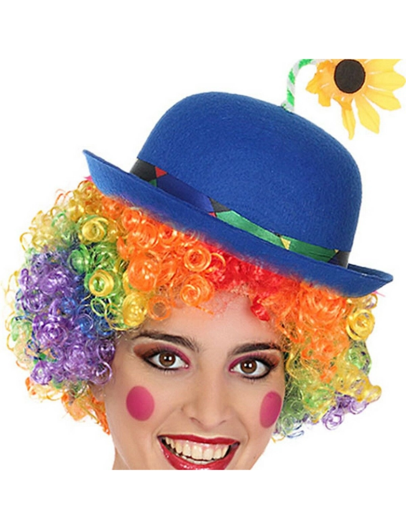 Bigbuy Carnival - Chapéu de Palhaço Azul Multicolor