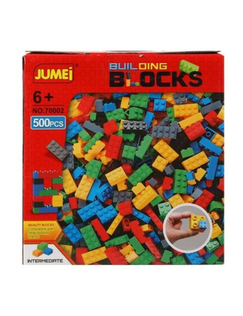 Bigbuy Fun - Jogo de Construção com Blocos 11375 (500 pcs) 500 Peças