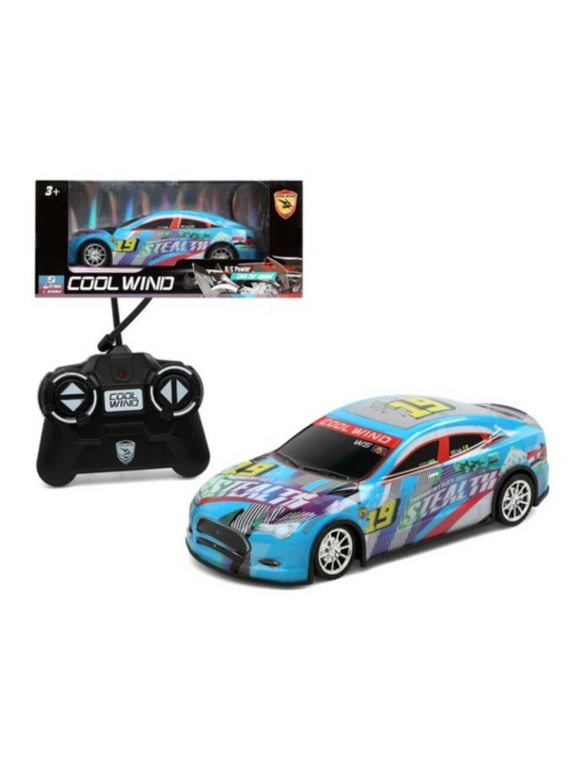 Bigbuy Fun - Carro Rádio Controlo Cool Wind Azul 119962