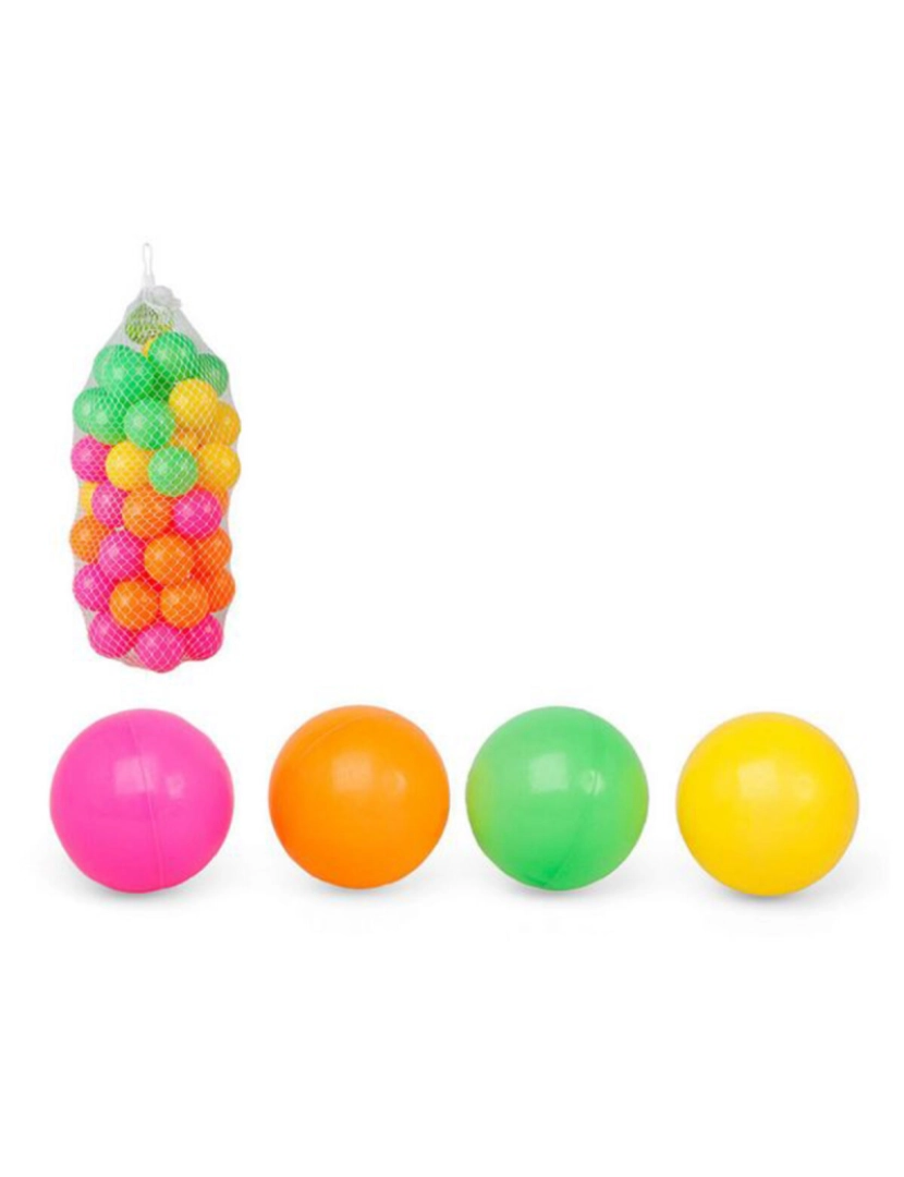 Bigbuy Fun - Bolas Coloridas para o Parque Infantil 115692 (40 uds)