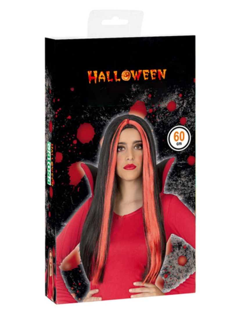 imagem de Peruca para Halloween Vermelho2