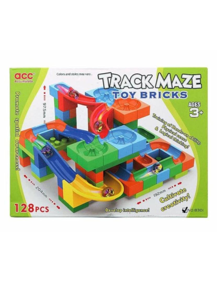 imagem de Jogo de Construção com Blocos Track Maze 118063 (128 pcs)1