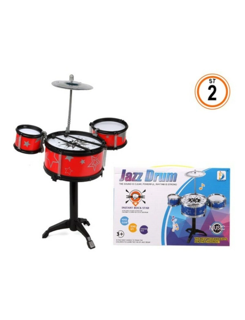 Bigbuy Fun - Bateria Musical 118186 27 x 18 cm