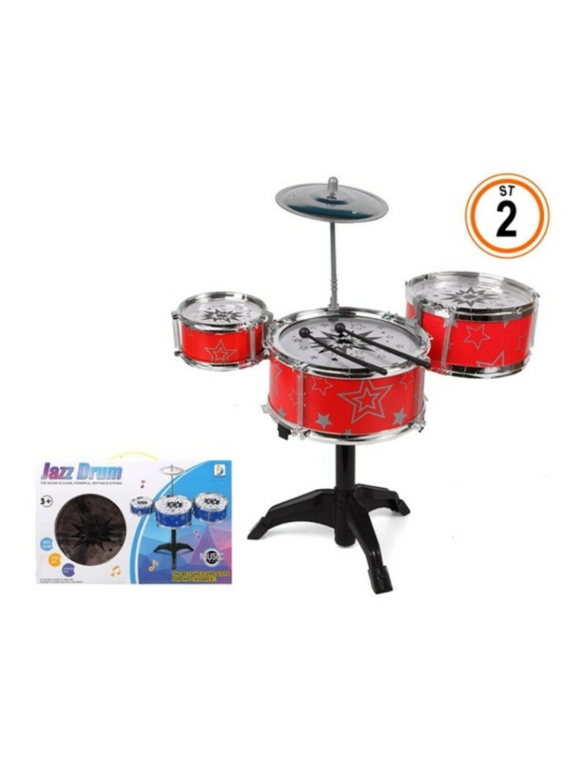 Bigbuy Fun - Bateria Musical Jazz Drum S1123683 41 x 26 cm