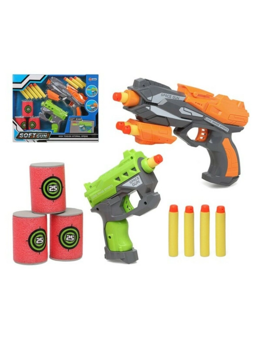 Bigbuy Fun - Conjunto 2 Pistolas Lança-dardos 111551