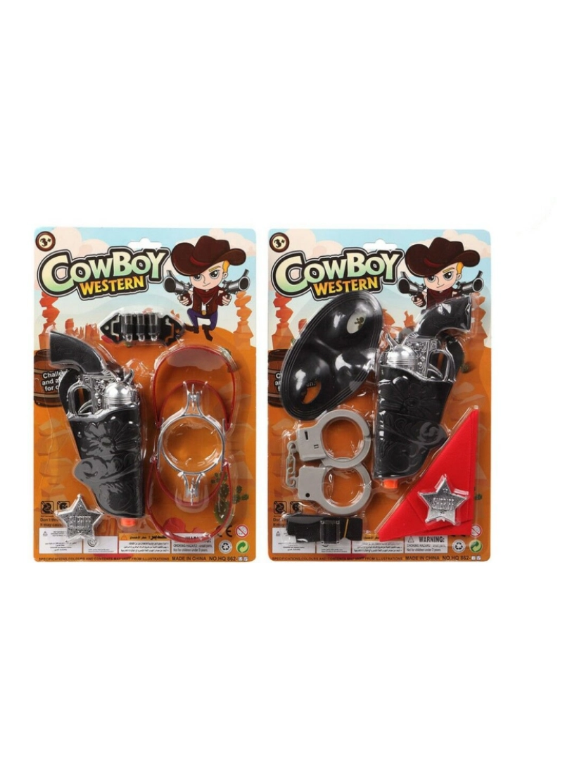 Bigbuy Kids - Pistola Cowboy Western Vaqueiro Conjunto 32 x 20 cm