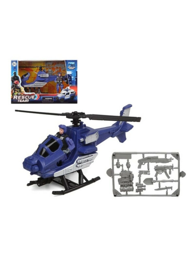 Bigbuy Fun - Helicóptero Rescue Team 66314 28 x 18 cm