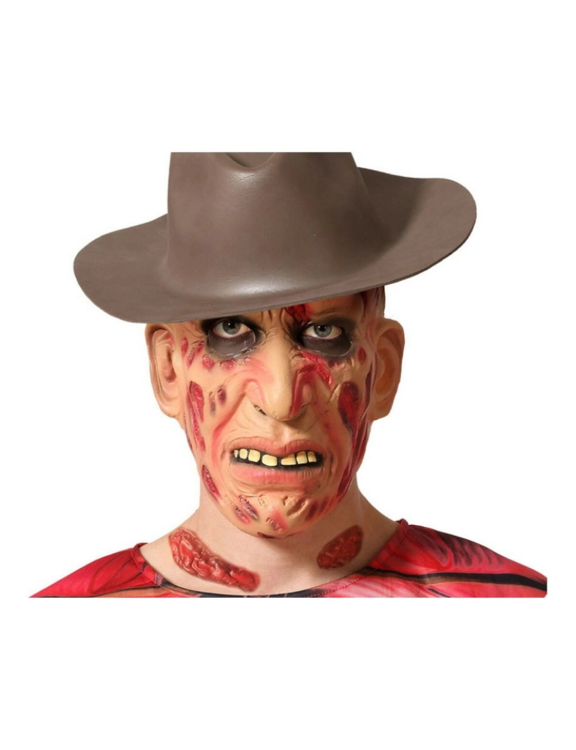 Bigbuy Fun - Máscara Freddy Krueger Halloween Multicolor