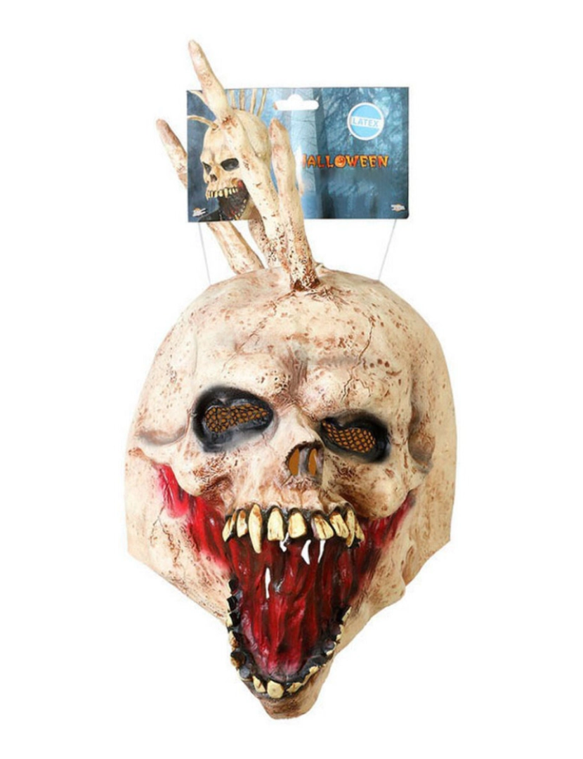 imagem de Máscara Halloween Caveira Castanho2