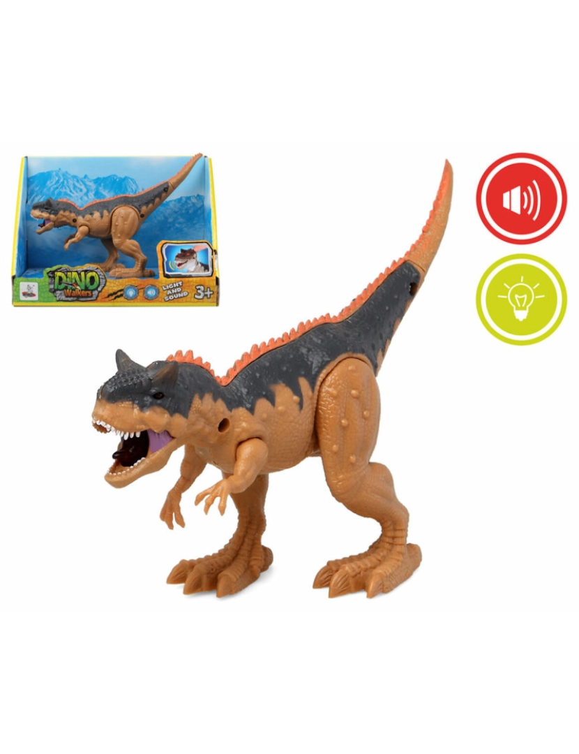 imagem de Dinossauro DinoWalkers Laranja 22 x 16 cm2