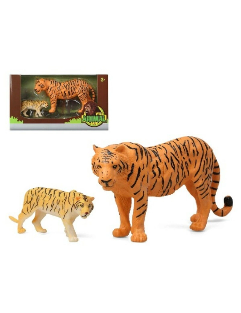 Bigbuy Fun - Conjunto Animais Selvagens Tigre (2 pcs)