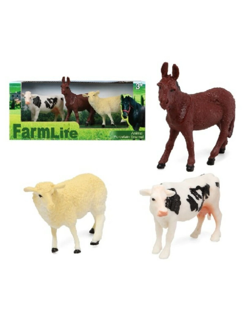 Bigbuy Kids - Figuras de animais Farm (23 x 20 cm) 28 x 12 cm (3 Unidades) (30 pcs)