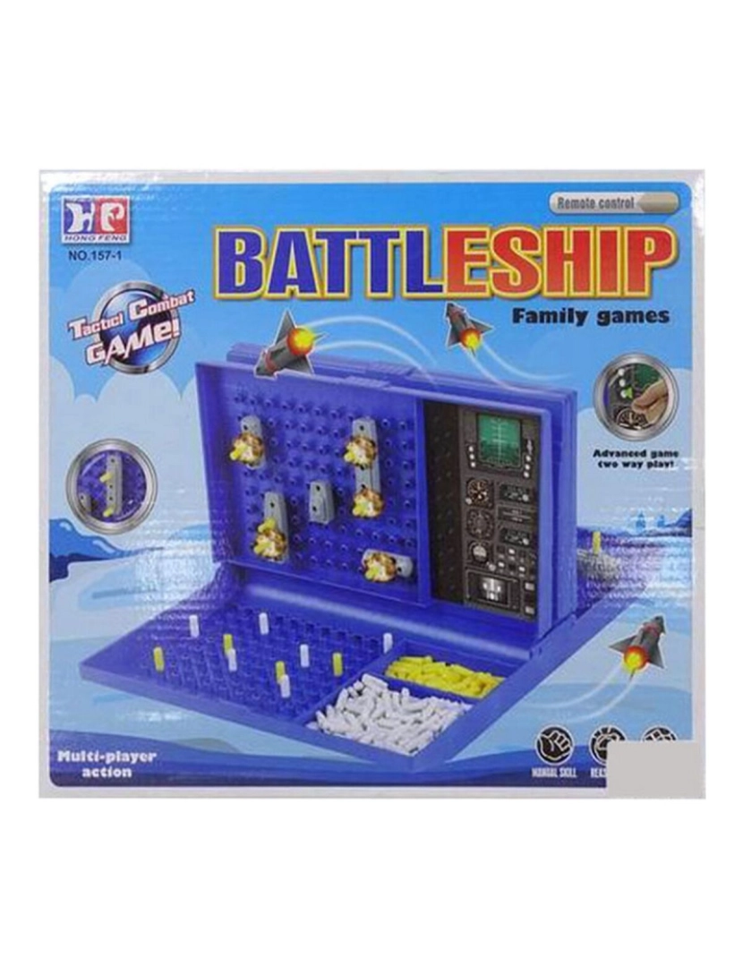 Bigbuy Fun - Jogo de Mesa Battleship (26 x 26 cm)