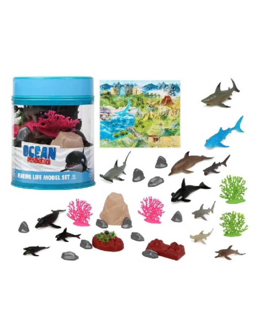Bigbuy Kids - Figuras de animais Ocean (23 x 20 cm) 23 x 20 cm (30 Unidades) (3 pcs)