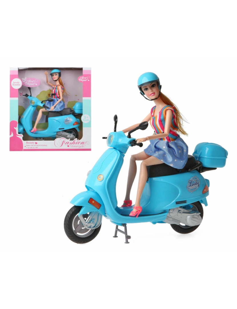 Bigbuy Kids - Boneca Motocicleta