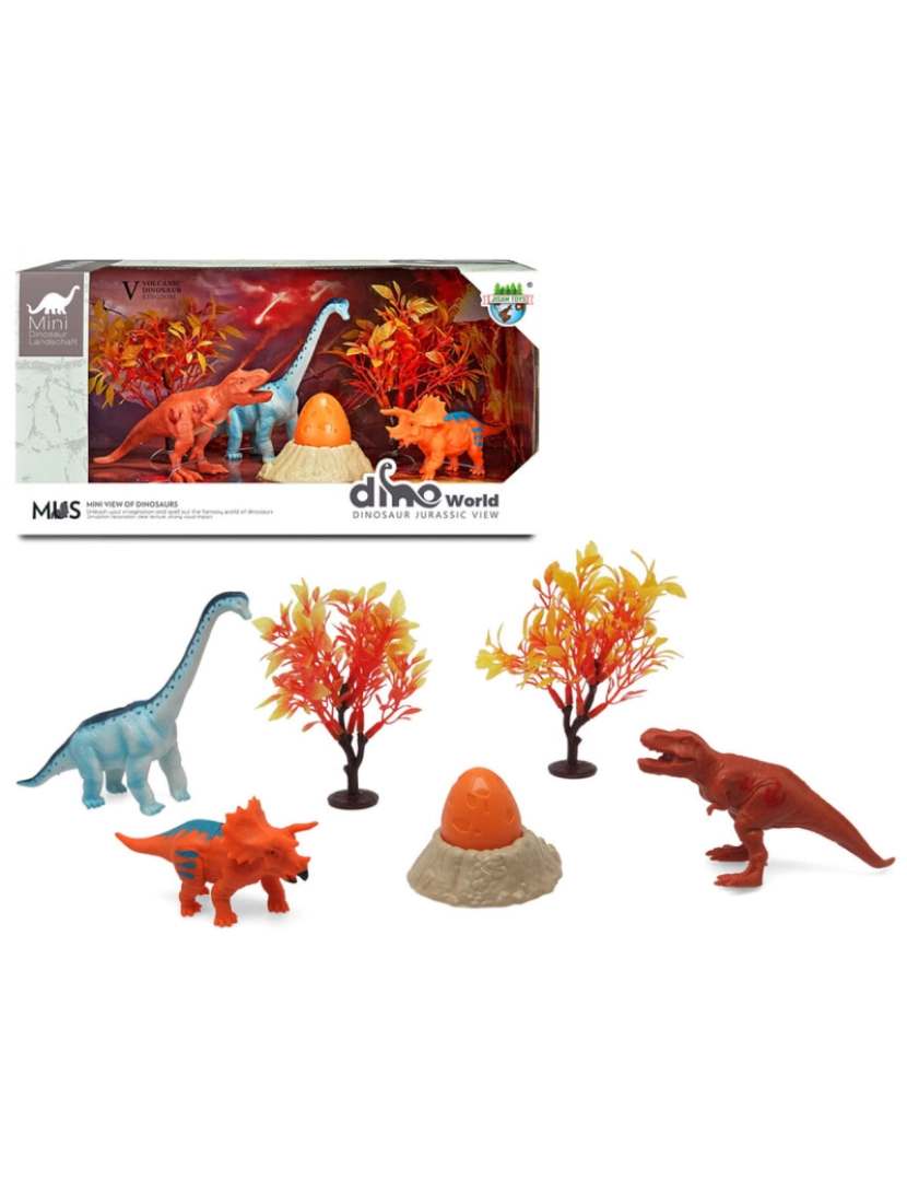 Bigbuy Kids - Conjunto Dinossauros 6 Peças