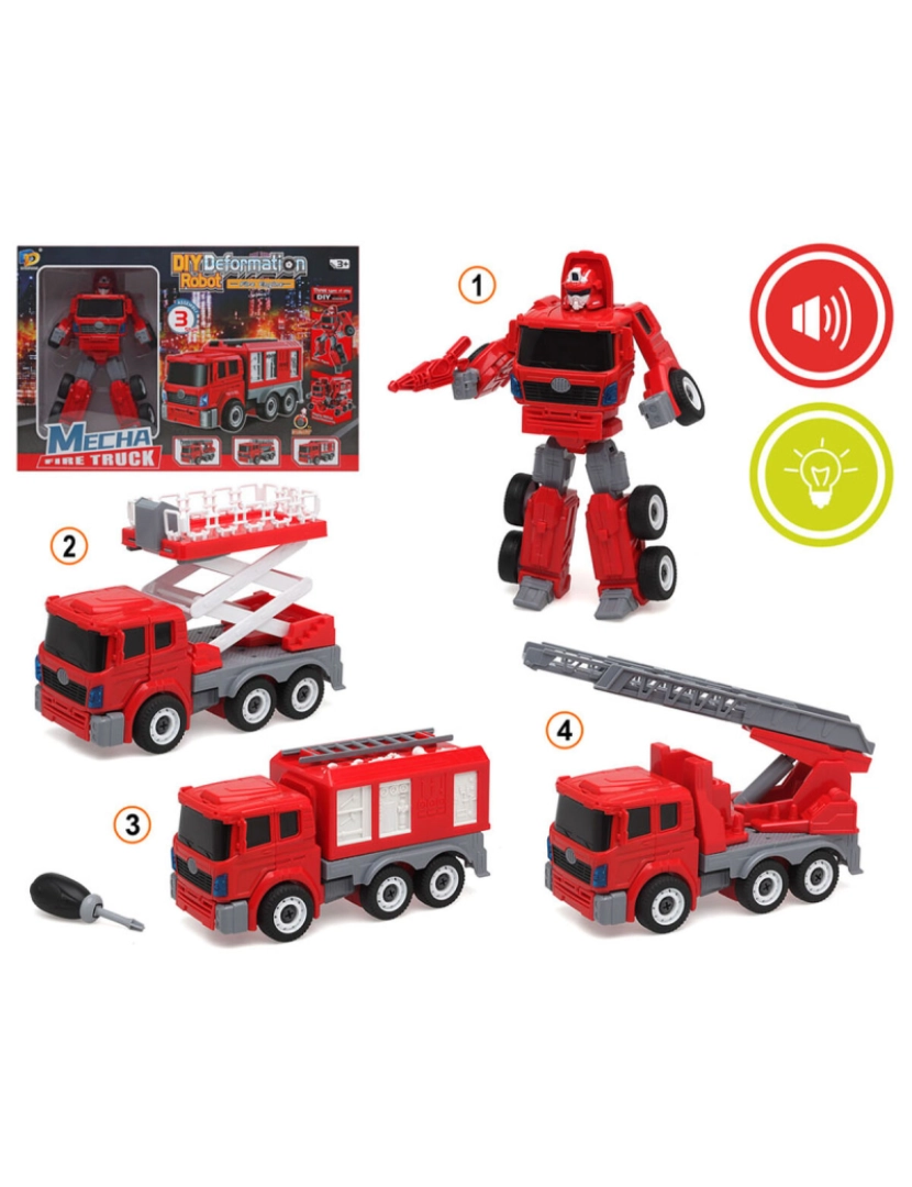 imagem de Transformers Leve Vermelho com som 53 x 34 cm2