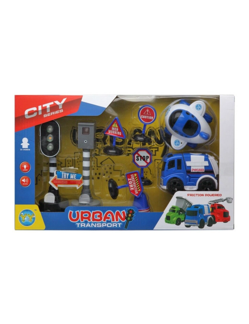 imagem de Playset de Veículos City Series Police Multicolor 38 x 22 cm2