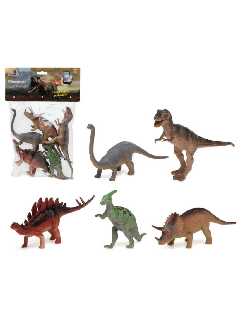 Bigbuy Kids - Conjunto Dinossauros 31 x 23 cm (5 Unidades)
