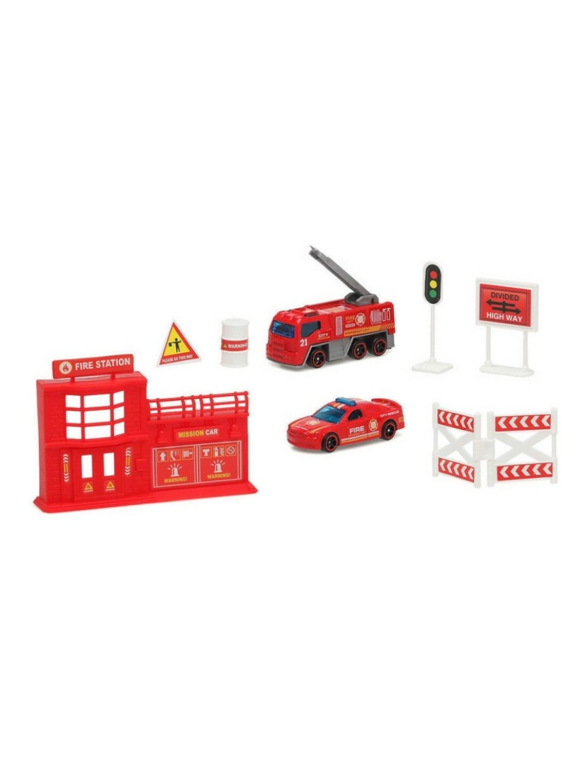 imagem de Quartel de Bombeiros Vermelho 24 x 15 cm1