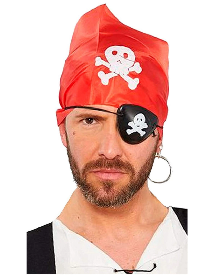 Bigbuy Carnival - Conjunto Pirata Vermelho Piratas Pirata