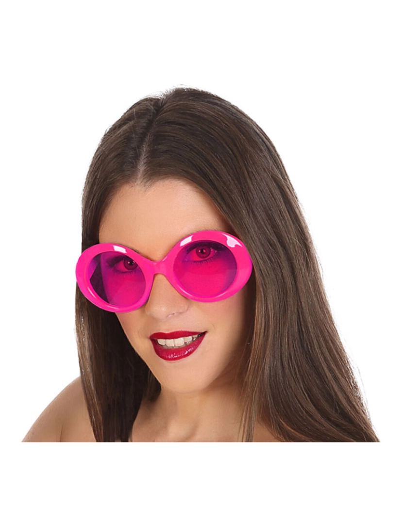 Bigbuy Carnival - Óculos Escuros Pop Fúcsia