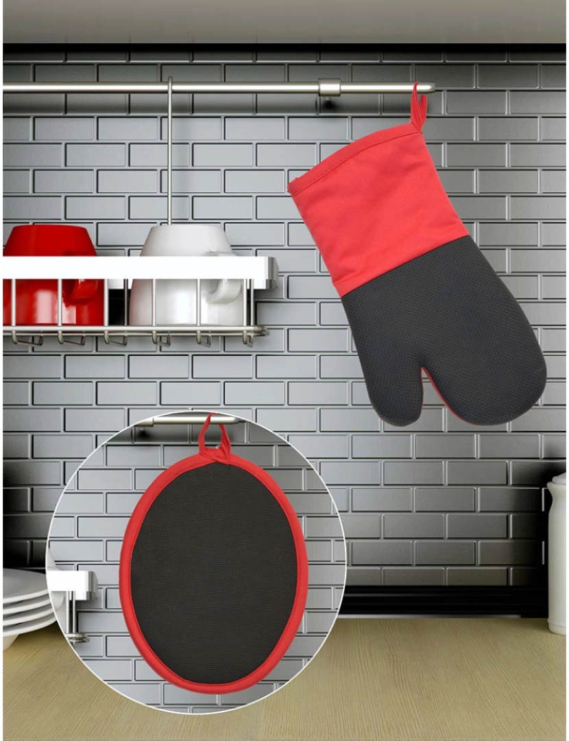 imagem de Pega Cozinha Tymeo Vermelho1