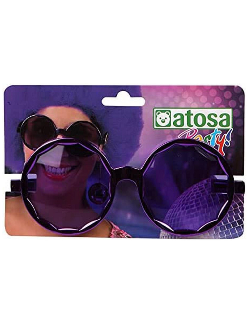 imagem de Óculos Hippie Roxo Violeta anos 702