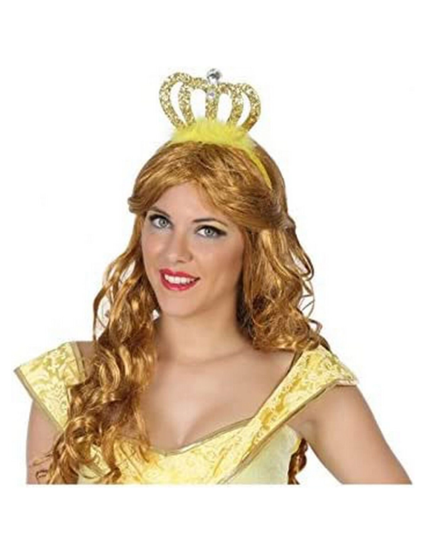 Bigbuy Carnival - Diadema Princesa Dourado