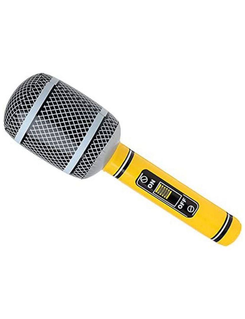Bigbuy Carnival - Microfone Insuflável 55,5 cm