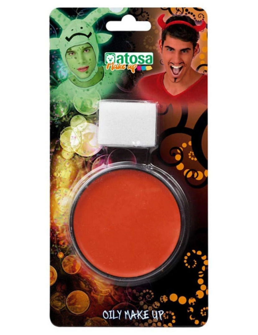 Bigbuy Carnival - Pintura de Rosto Laranja