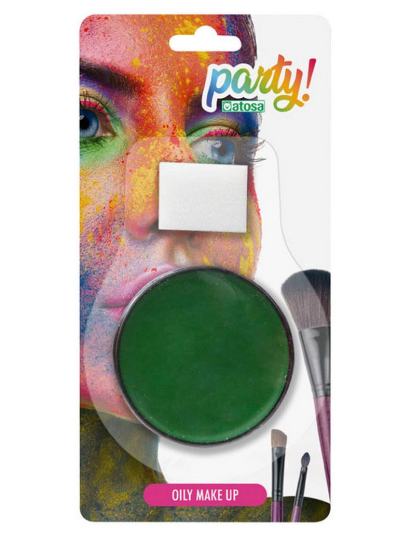 Bigbuy Carnival - Pintura de Rosto Verde