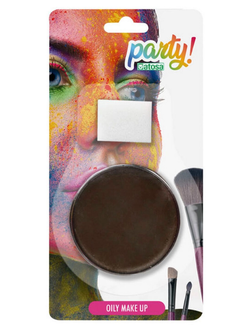 Bigbuy Carnival - Pintura de Rosto Castanho