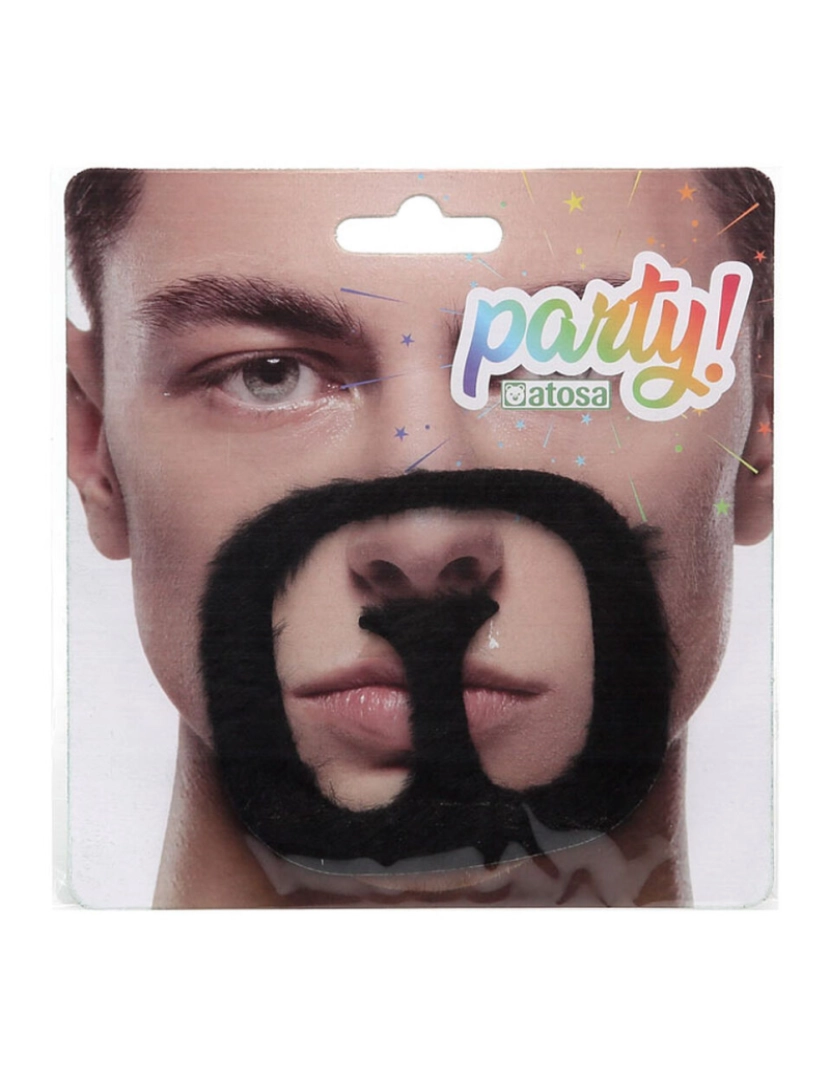 imagem de Bigode Preto Acessórios para Fantasia Árabe2